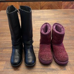 Girl’s Size 2 Boots (ONLY Blk Boots NO Uggs)